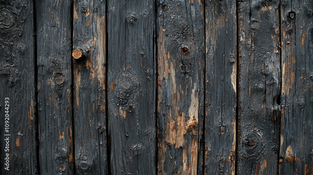 Fototapeta premium Weathered wooden wall with rich texture