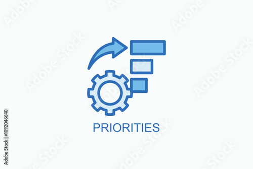 Priorities Vector Icon Or Logo Illustration