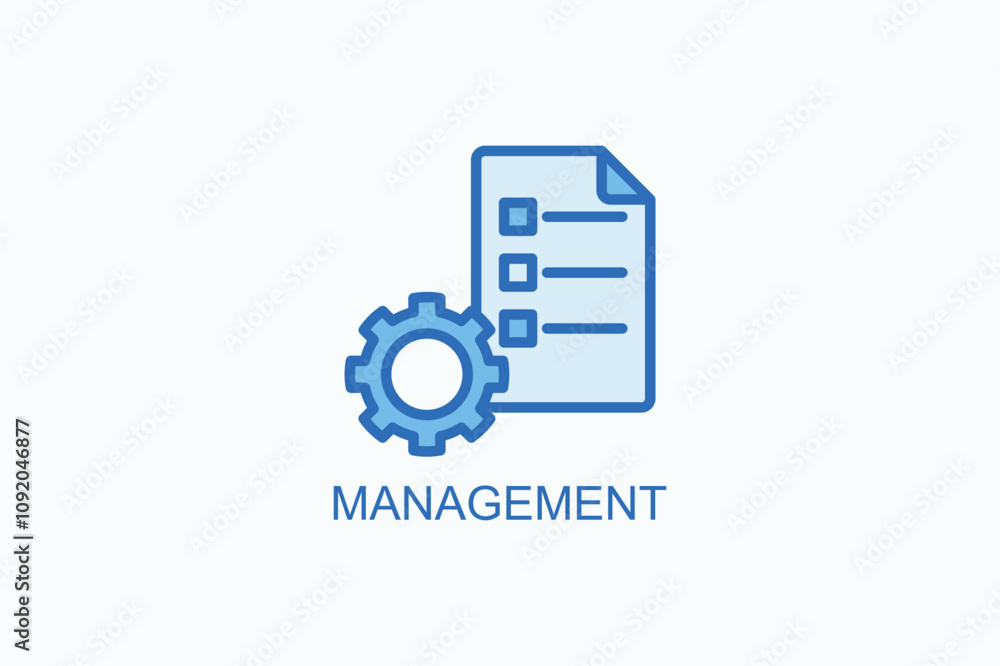 Management Vector Icon Or Logo Illustration Management Vector Icon Or Logo Illustration