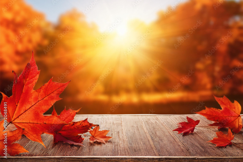 Obraz premium Autumn background scene