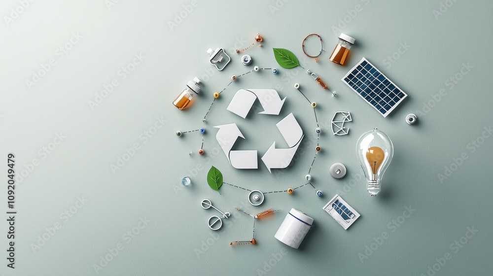 Obraz premium Explore the innovative paper cut style design representing renewable power sources for a sustainable future
