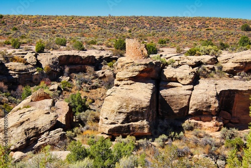Fotografia Horseshoe Tower in Hovenweep National Monument Utah.