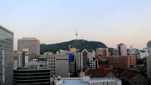 City, night view, Namsan, Seoul, Korea, Time Labs, 남산, 야경, 한국, 서울