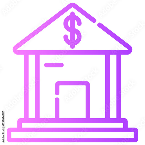 bank Gradient icon photo