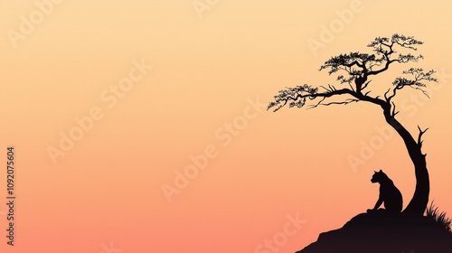 Sunset Silhouette: Serene C...