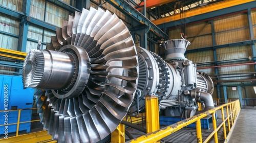 High voltage gas turbine power generating machine