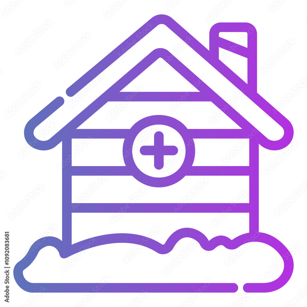 Obraz premium house Gradient icon