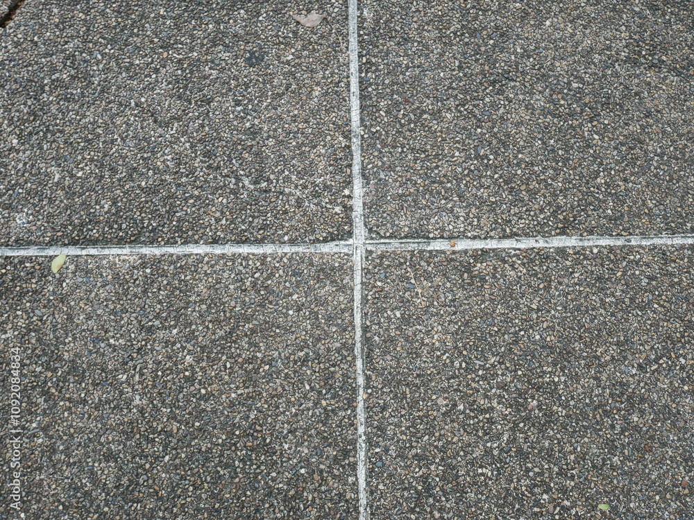 Fototapeta premium The path is made of cement.