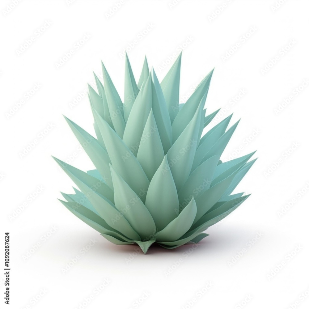 Agave Icon - Minimalistic and Realistic Plant Decorative Element Agave Icon - Minimalistic and Realistic Plant Decorative Element