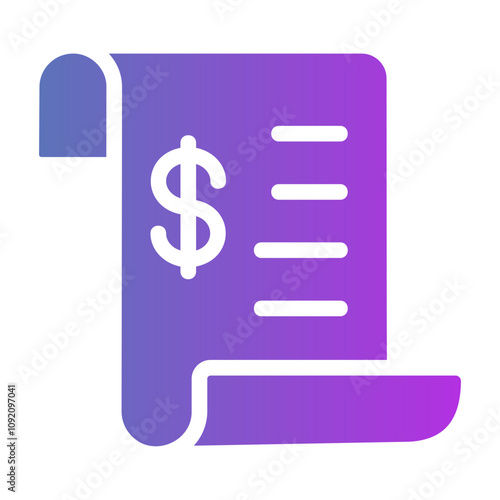 bill Gradient icon