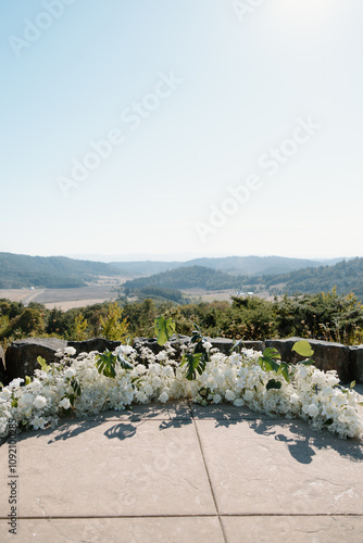 Wedding Ceremony Over The Valley