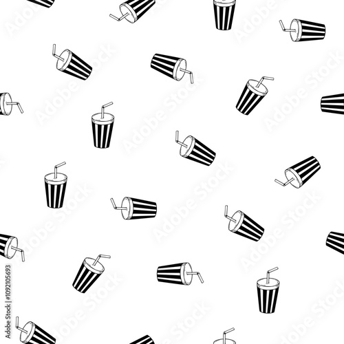 soda cup pattern background. softdrink pattern background. cola drink pattern. Soda drink pattern background.