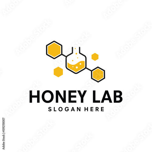 Honey Bee Sweet Simple Line Logo Concept