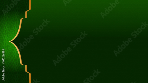 Meraj un nabi islamic frame with lantern ramadan kareem arabic border flyer poster design