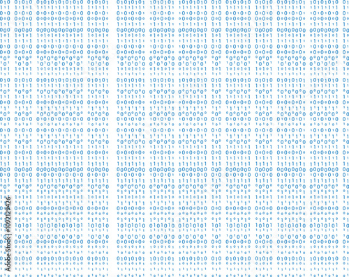 Stream binary code zero one abstract matrix white background with binary computer code. Binary code matrix. Binary code, encryption element.