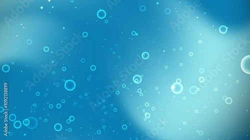 Blue and white circles on a blue background, suitable for abstract designs, technology concepts, modern wallpaper, or digital marketing materials.