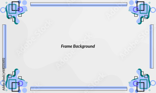 abstract frame background. geometric shape frame. border. abstract background. frame for card, letter, charter, invitation, cover, decoration, paper, poem, quote, design, certificate. vector 
