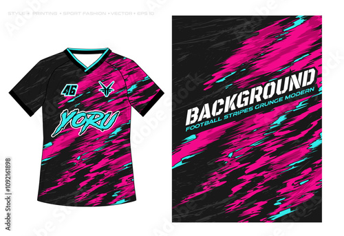 badminton brush claw grunge sublimation jersey design vector pink black striking stripes car decal livery
