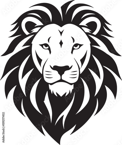 lion head vector