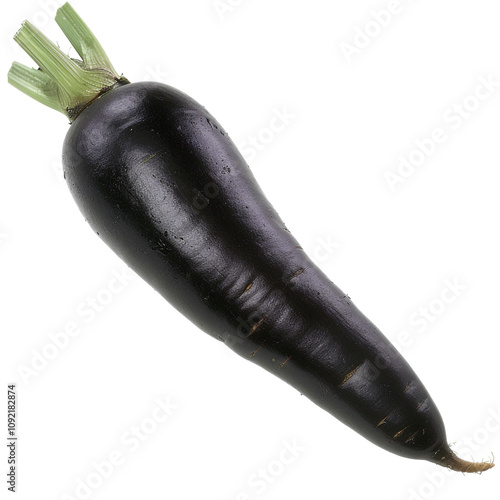 Wallpaper Mural Black Carrot isolated on white background Torontodigital.ca