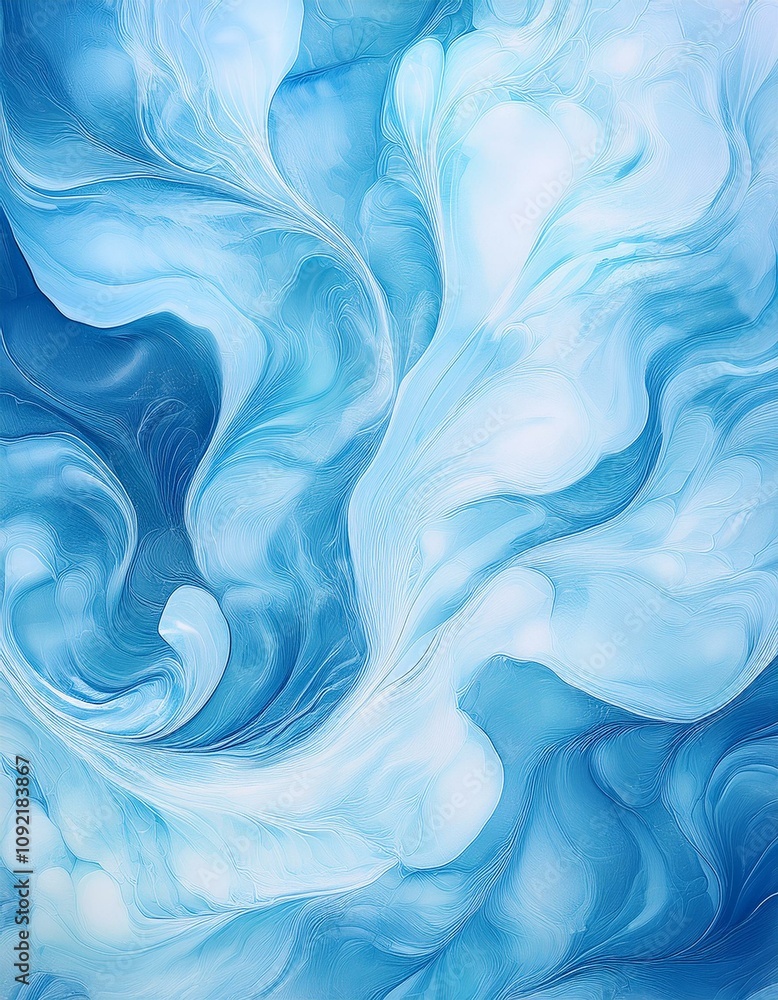 Fototapeta premium Elegant Frosted Marble Texture for Creative Winter Themes