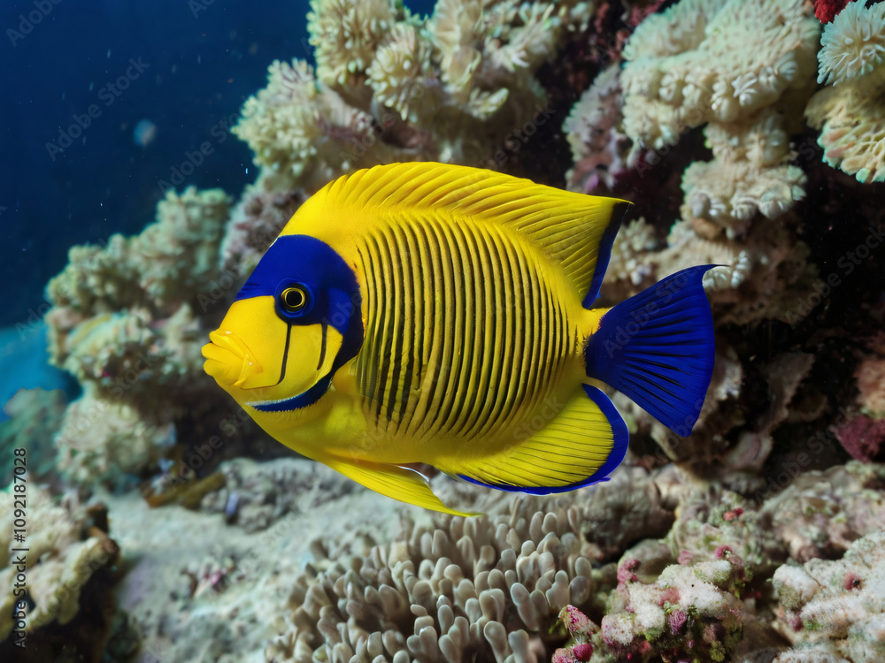 Obraz premium fish in coral background