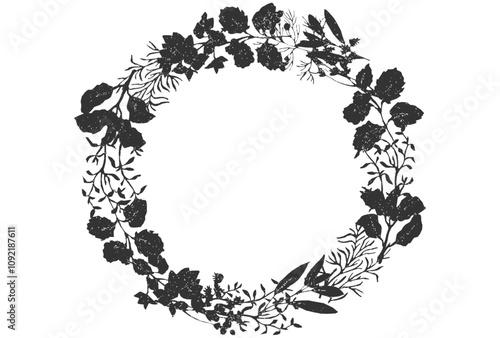 自然の草花のナチュラル背景素材