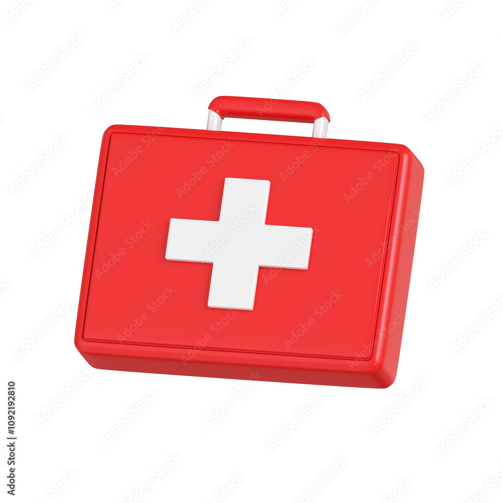 Obraz premium First aid kit 3d icon