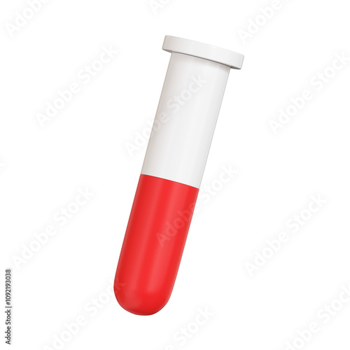 test tube 3d icon