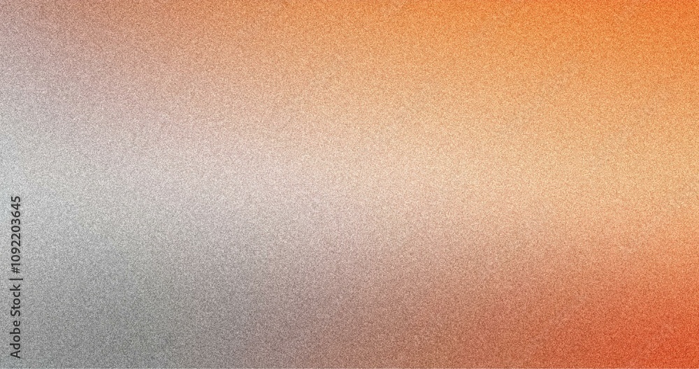 Fototapeta premium Grainy background Gray to Orange abstract gradient noise texture