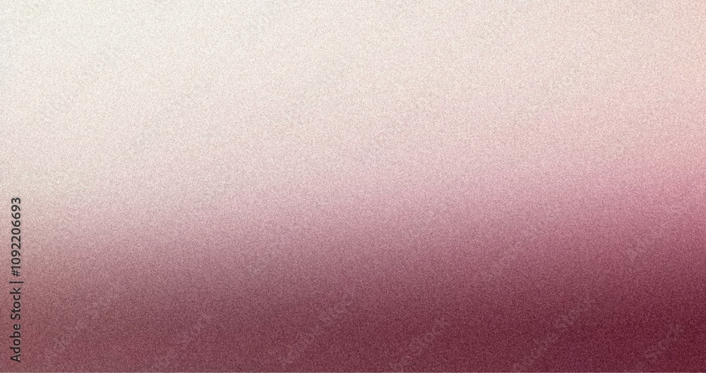 Fototapeta premium Grainy background Burgundy to Cream abstract gradient noise texture