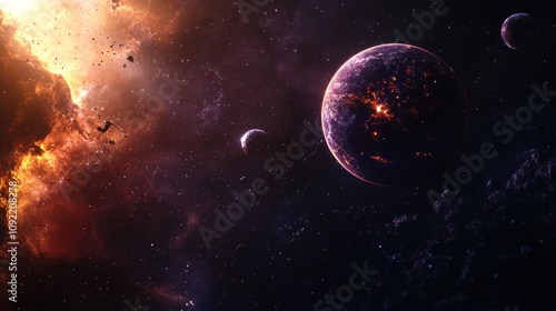 Cosmic Explosion and Planets