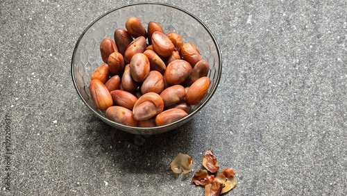 hazelnuts in a bowl photo