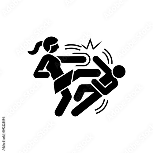 Combat kick interaction icon