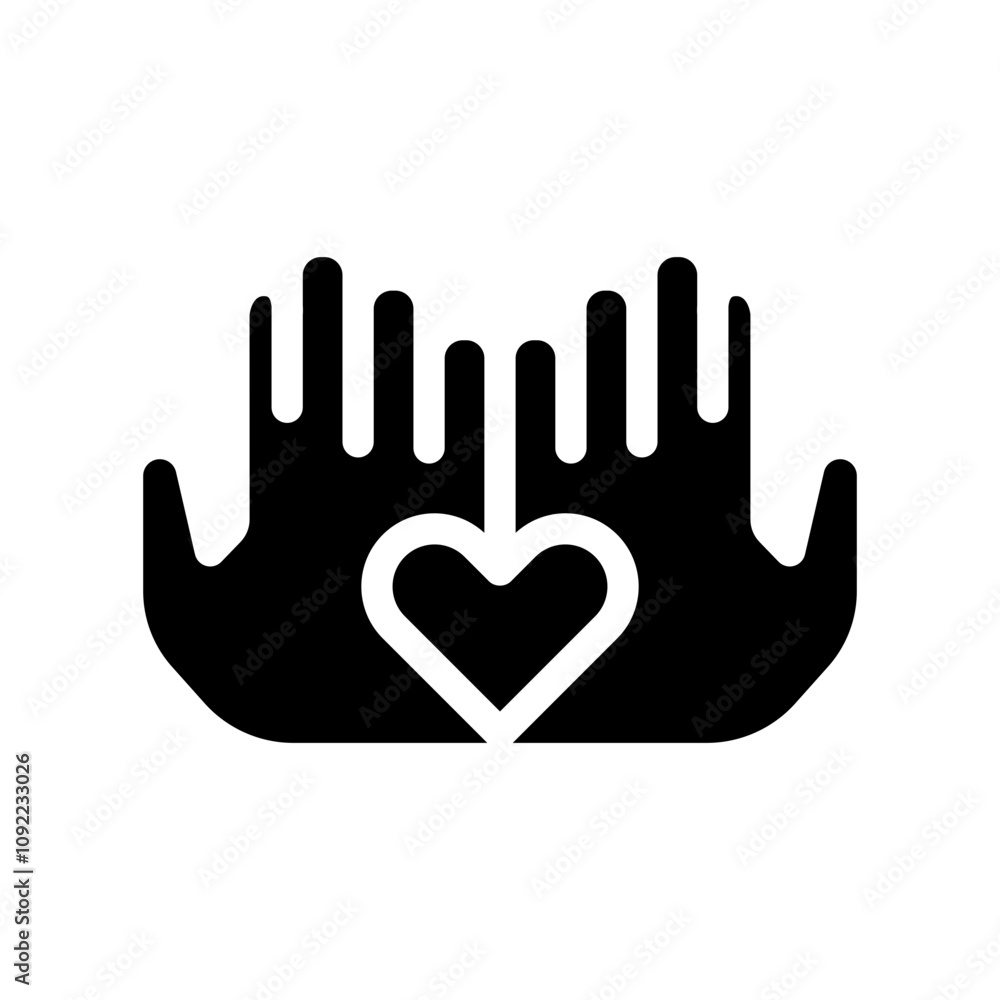 Fototapeta premium Open Hearts Initiative icon