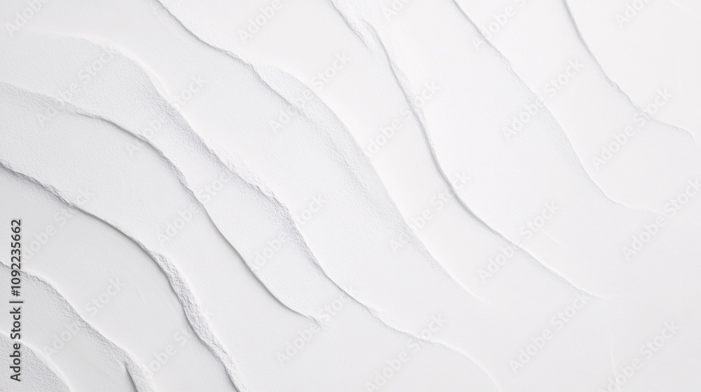 Fototapeta premium serene white expanse with barely perceptible topography, its subtle shadows and textures inviting contemplation and evoking the tranquil essence of minimalism