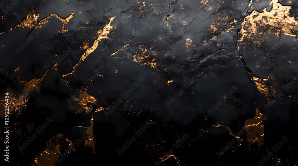 Fototapeta premium digital technology black gold metal texture poster background