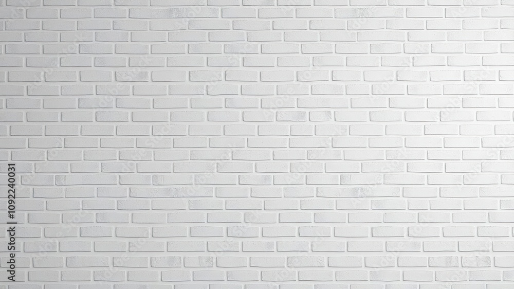 Fototapeta premium Minimalist brick wall background with clean lines and a subtle gradient, architecture, contemporary