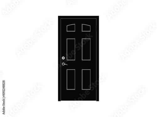 Saloon Door Silhouettes - Classic Western Entrance Designs photo