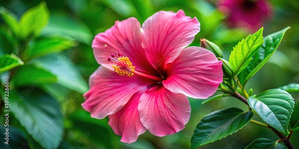 Obraz premium Endangered hibiscus fragilis, a captivating flower, battles for survival.