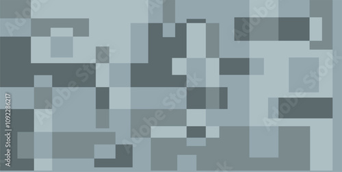 Gray color combination geometric background, geometric pattern texture, random square shape pattern, pixels abstract