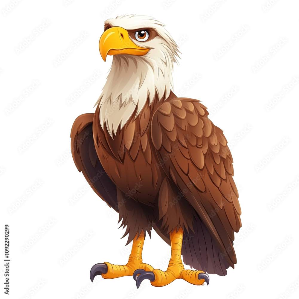 Fototapeta premium Majestic Bald Eagle Illustration