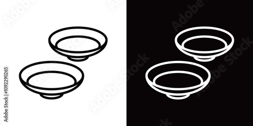 お屠蘇のシンプルなラインアイコン