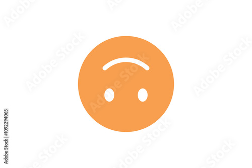 Obraz na plátne Upside down face emoji