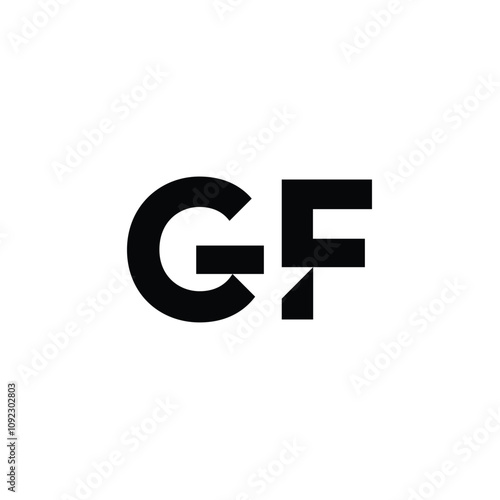 Free Download GF monogram logo design letter text name symbol monochrome logotype alphabet character simple logo - GFXLoad