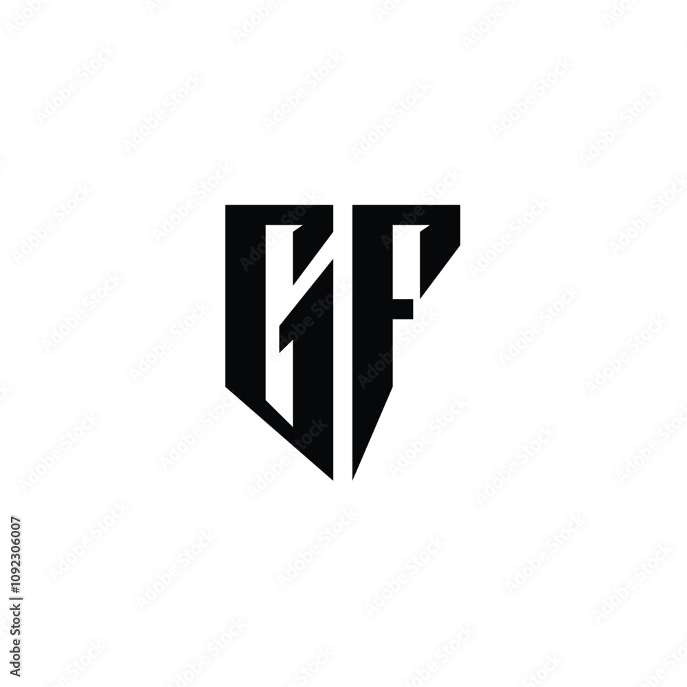 GF monogram logo design letter text name symbol monochrome logotype alphabet character simple logo GF monogram logo design letter text name symbol monochrome logotype alphabet character simple logo