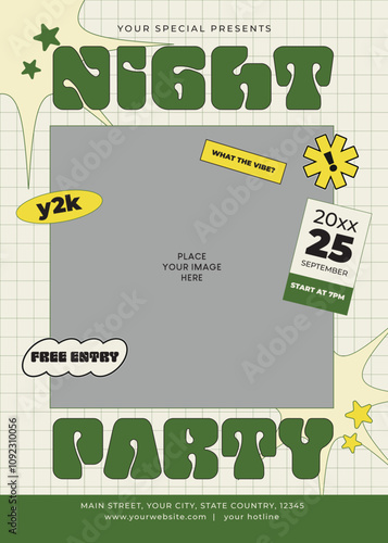 Y2K Night Party Flyer