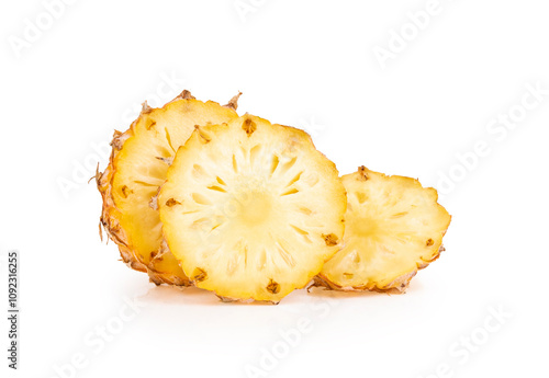 Fresh pineapple isolated on white background photo