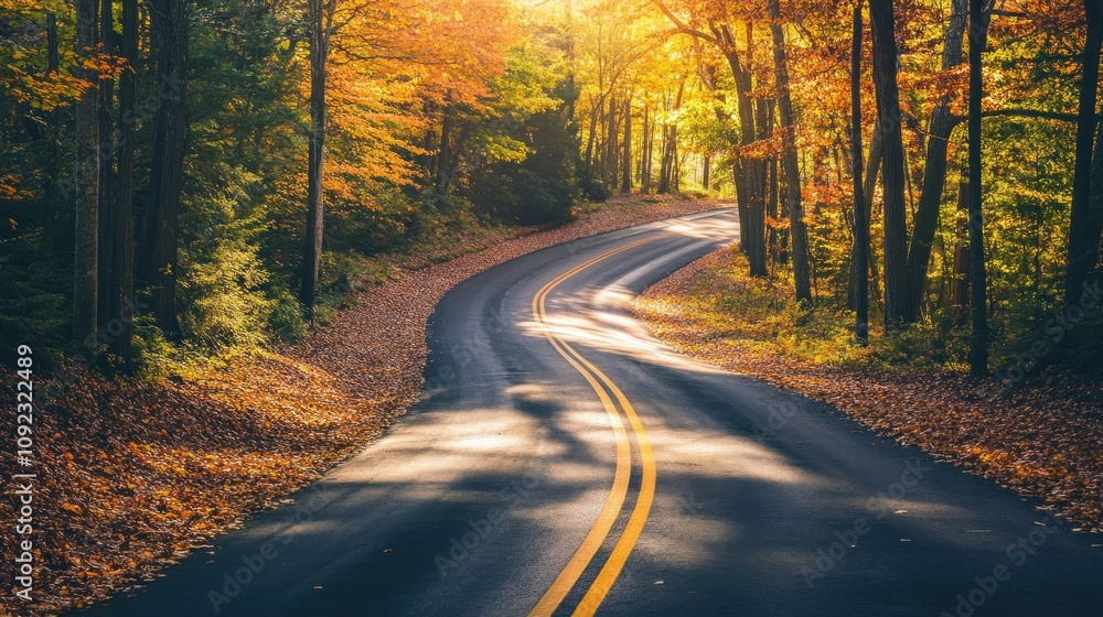 Obraz premium Autumn Road