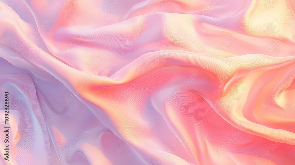 A sheet of white silk billowing gently in a breeze, its texture glowing softly under goldenhour light A sheet of white silk billowing gently in a breeze, its texture glowing softly under goldenhour light